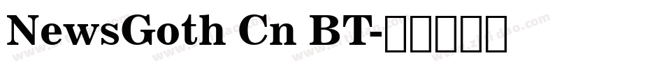 NewsGoth Cn BT字体转换
